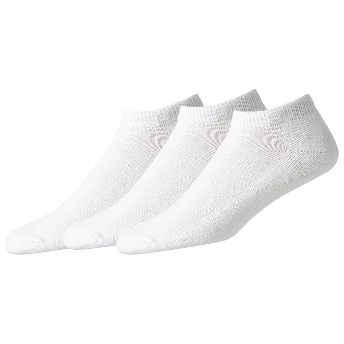 Womens ComfortSof Sportlet Golf Socks White - 3 Pack